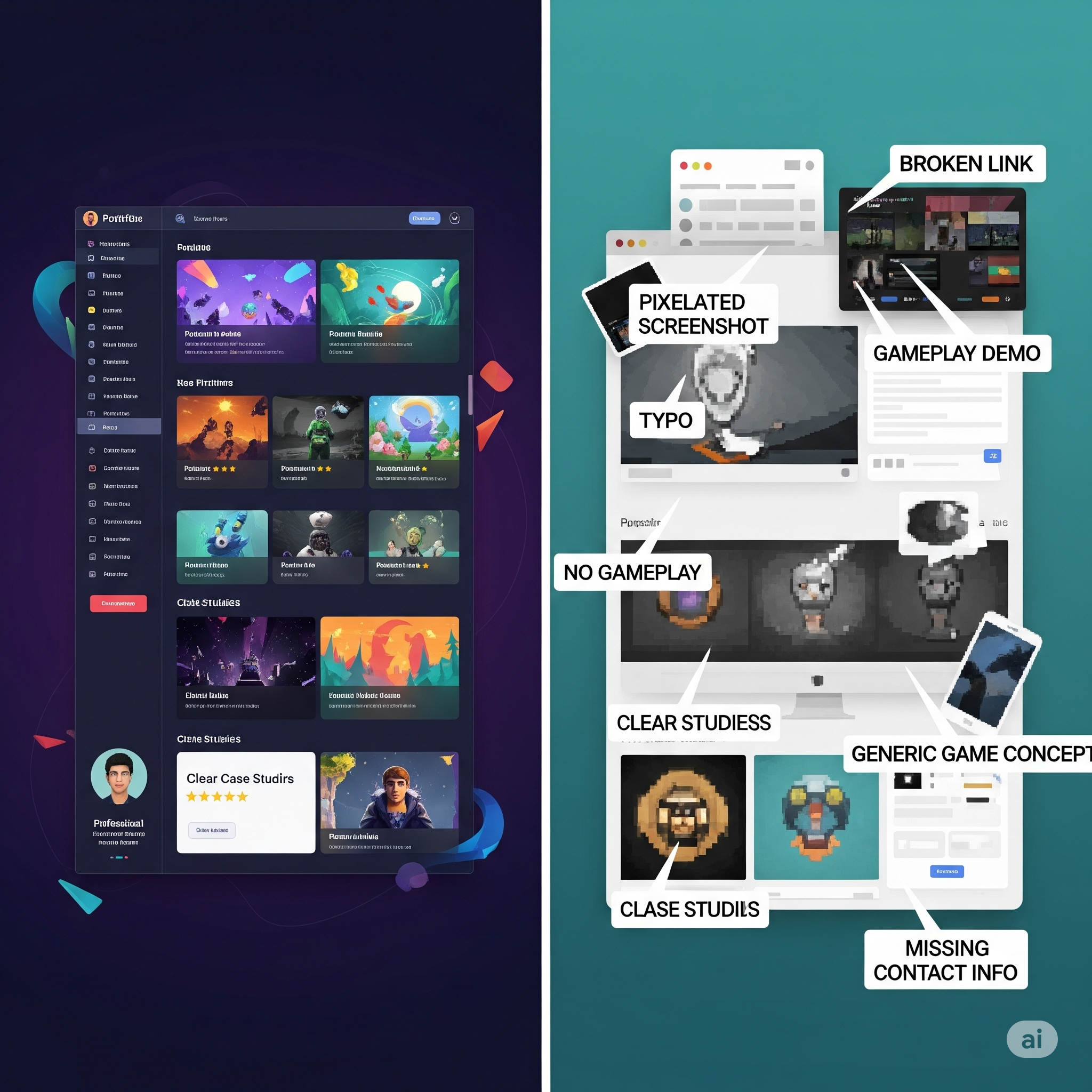 Типичные ошибки в портфолио инди-разработчика