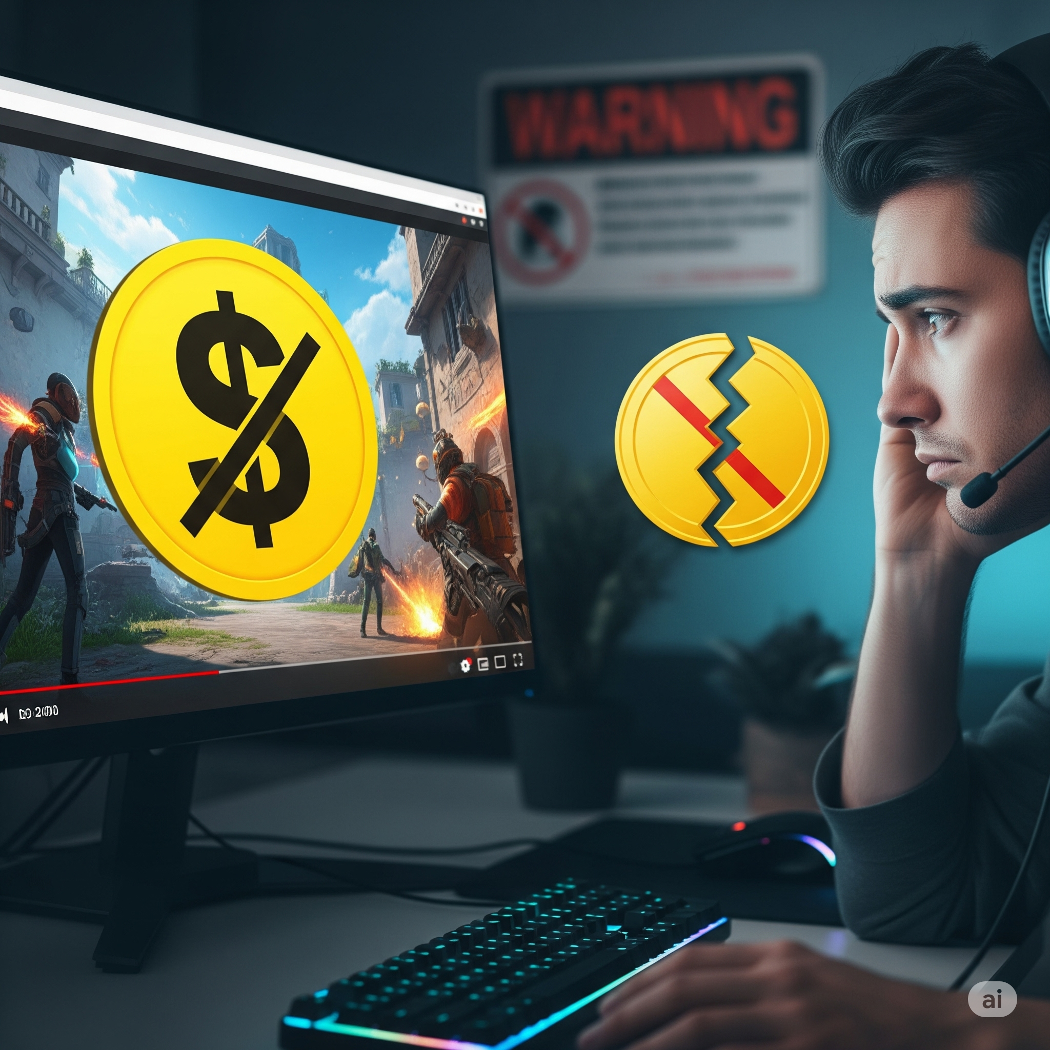 Ограничения игрового контента YouTube желтый значок монетизация - Правила платформы