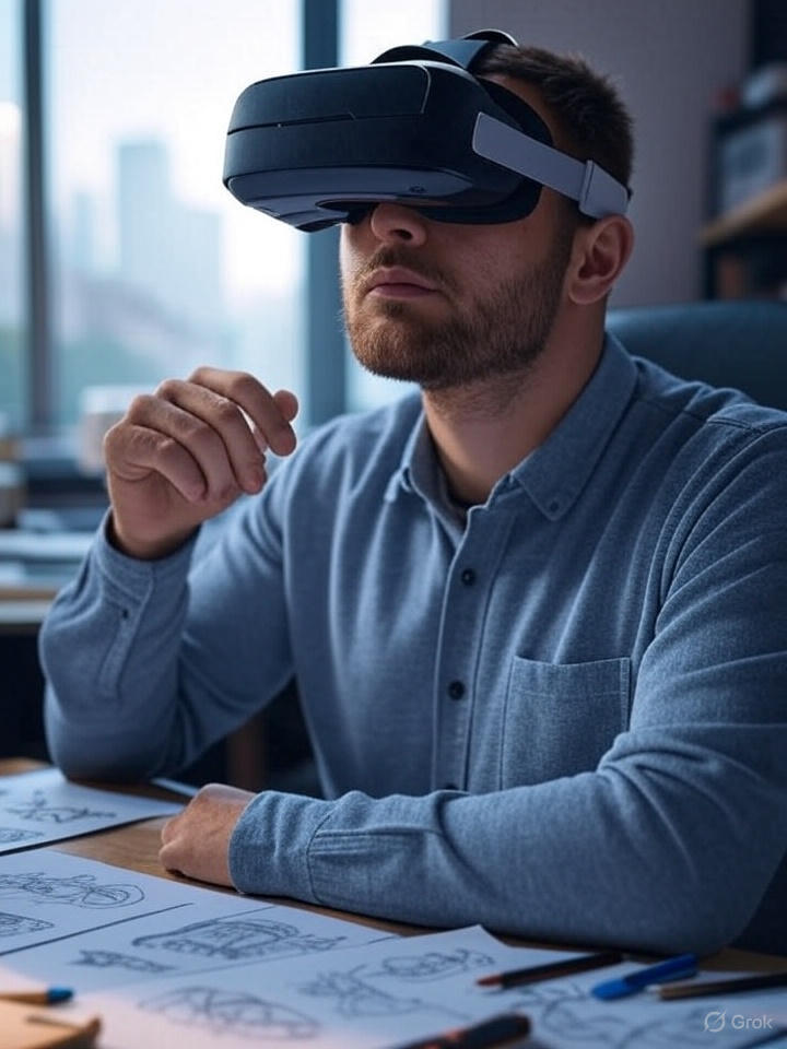 Концепт-арт будущих инди-игр с VR и AR механиками