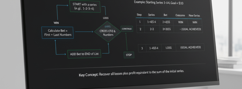 Схема работы системы Лабушер с примером последовательности ставок