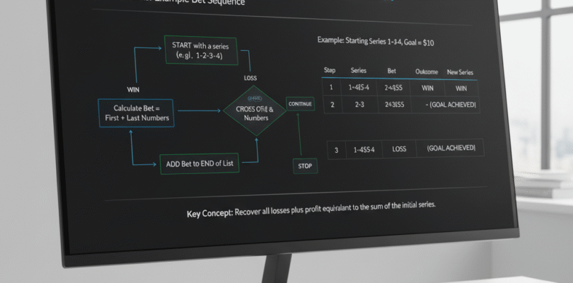 Схема работы системы Лабушер с примером последовательности ставок