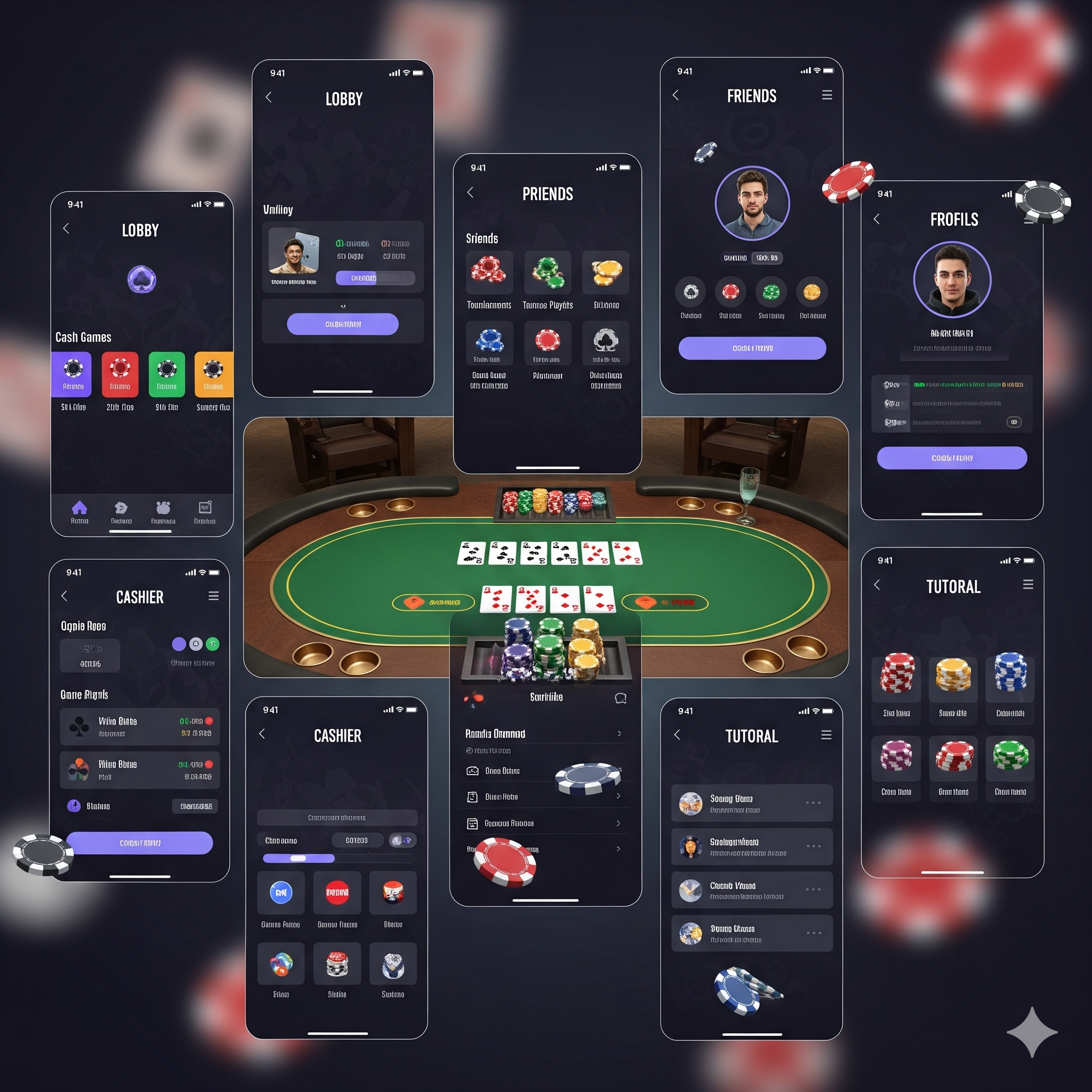 функции мобильного приложения для покера