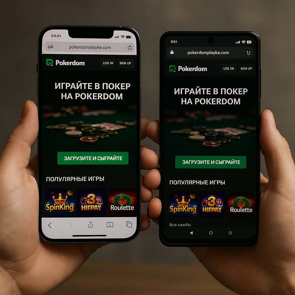 мобильное приложение Pokerdom для игры в покер