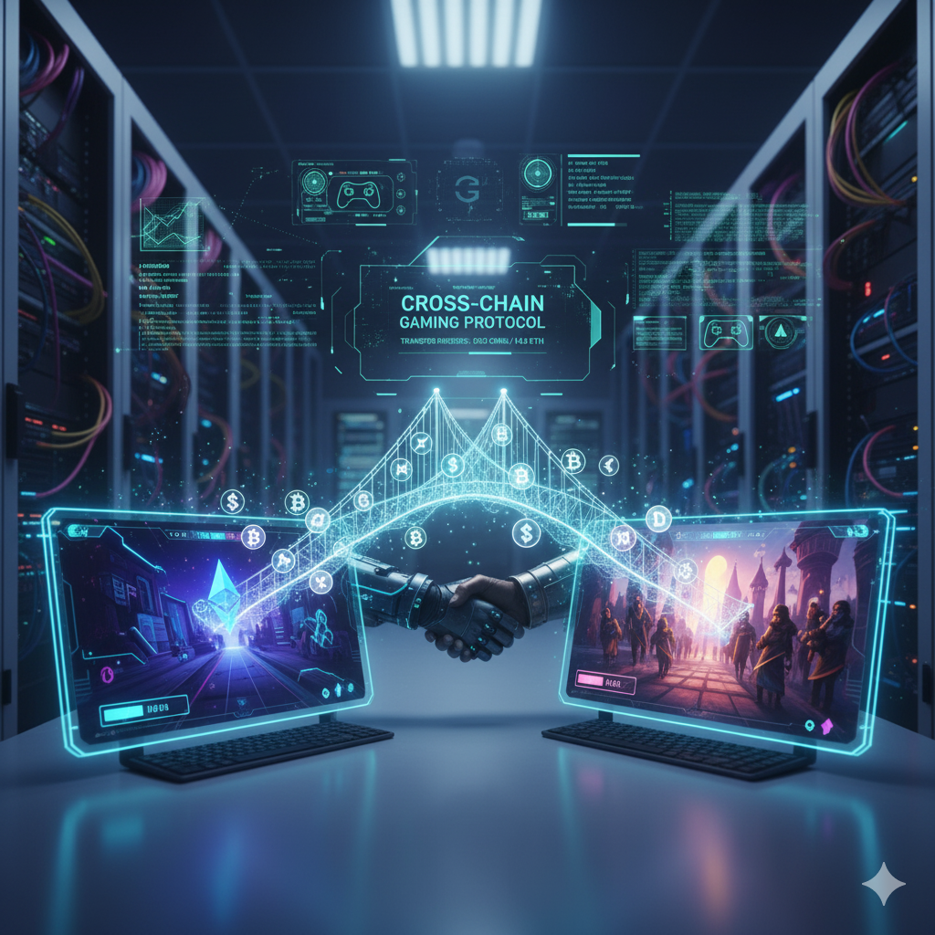 Схема работы мостов между блокчейн-сетями для игр