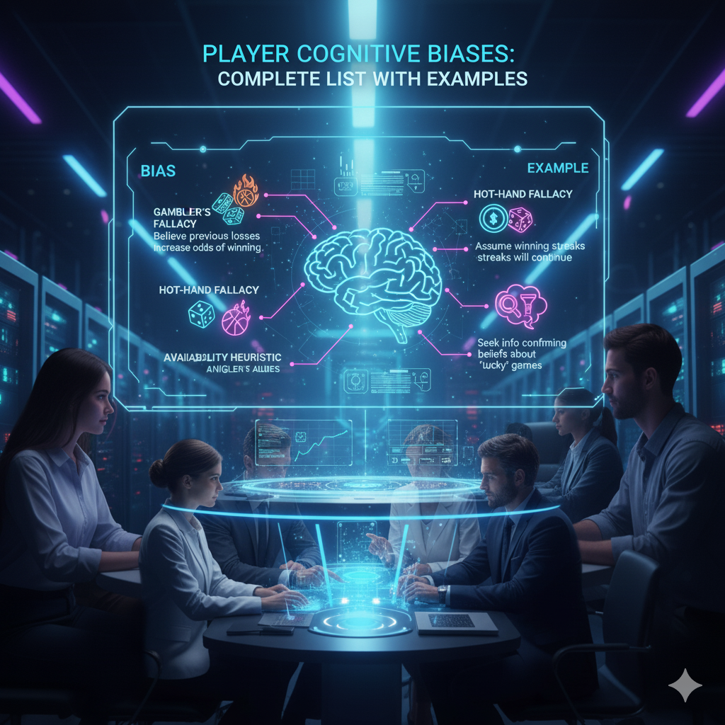 Схема когнитивных искажений в азартных играх