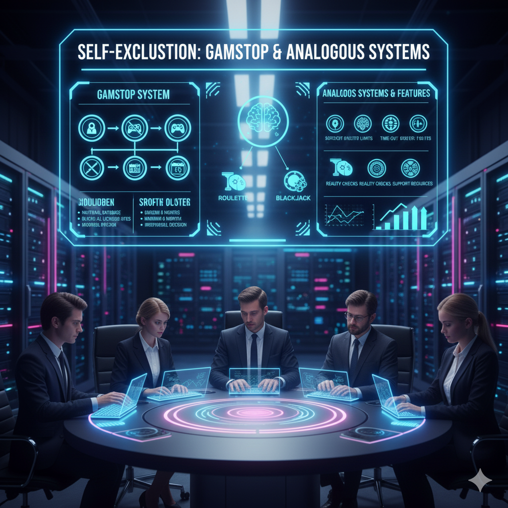 Схема работы системы самоисключения GamStop