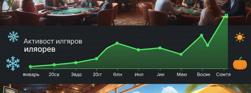 График сезонной активности в гемблинге Казахстана