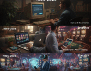 Временная линия эволюции онлайн-гемблинга с 1994 по 2025 год