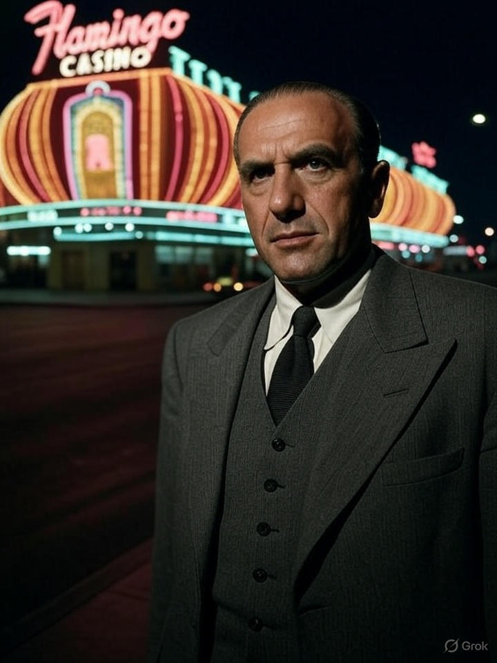 Лас-Вегас Стрип 1960-х годов с казино под контролем мафии