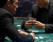 Покерные карты и кинематографическая сцена